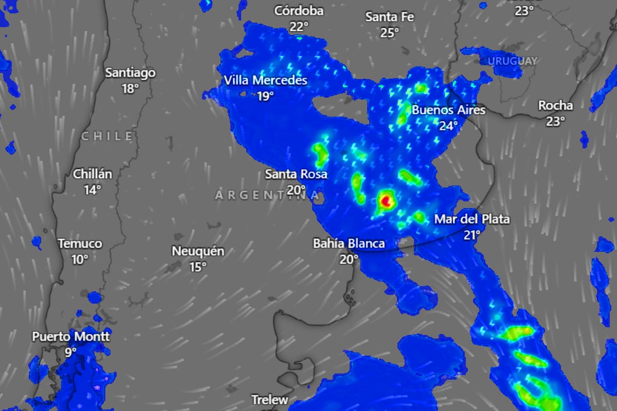 El Servicio Meteorológico anticipó la llegada de fuertes tormentas