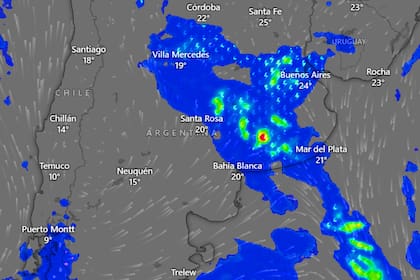 El Servicio Meteorológico anticipó la llegada de fuertes tormentas