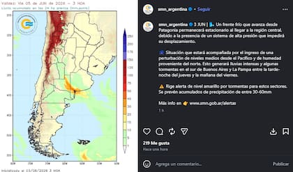 Cambió el pronóstico y las lluvias vuelven de forma inminente al AMBA y se quedan 48 horas: qué día se larga - Image 2