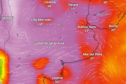 El Servicio Meteorológico Nacional advirtió la llegada de la masa de calor y dio recomendaciones