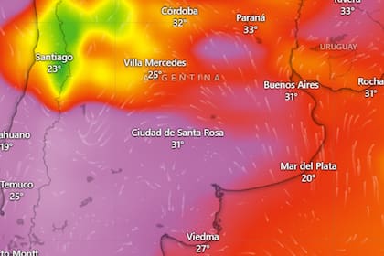 El Servicio Meteorológico Nacional advirtió la llegada de la masa de calor y dio recomendaciones
