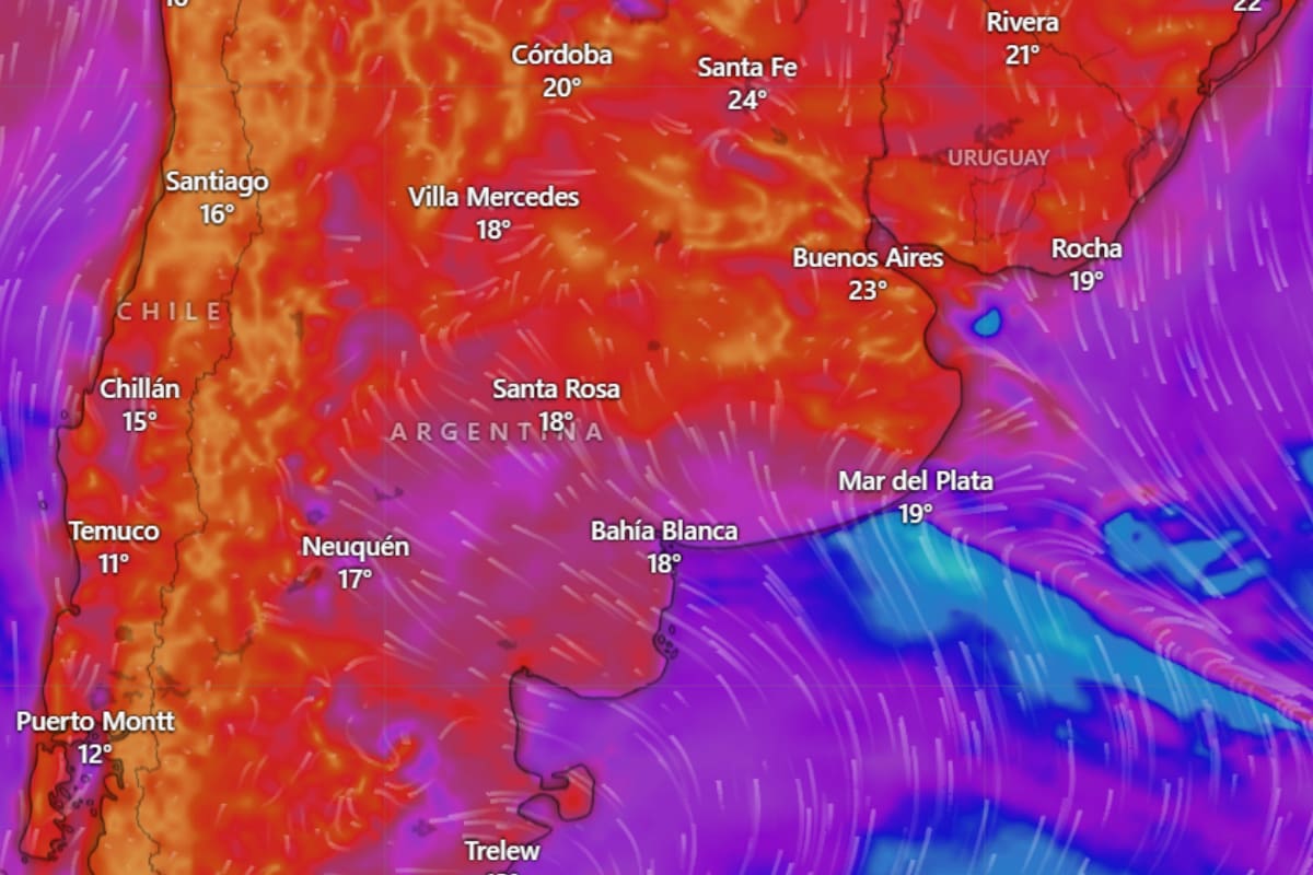 El Servicio Meteorológico Nacional anticipó la llegada del fenómeno con una alerta amarilla