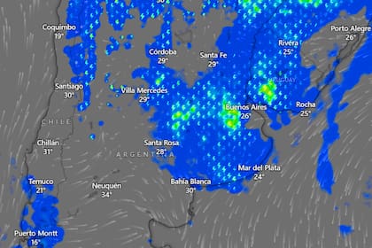 El Servicio Meteorológico Nacional anticipó una jornada pasada por agua en la ciudad de Buenos Aires