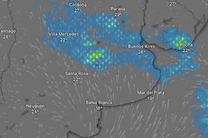 El Servicio Meteorológico Nacional anunció la llegada de lluvias y descenso térmico.