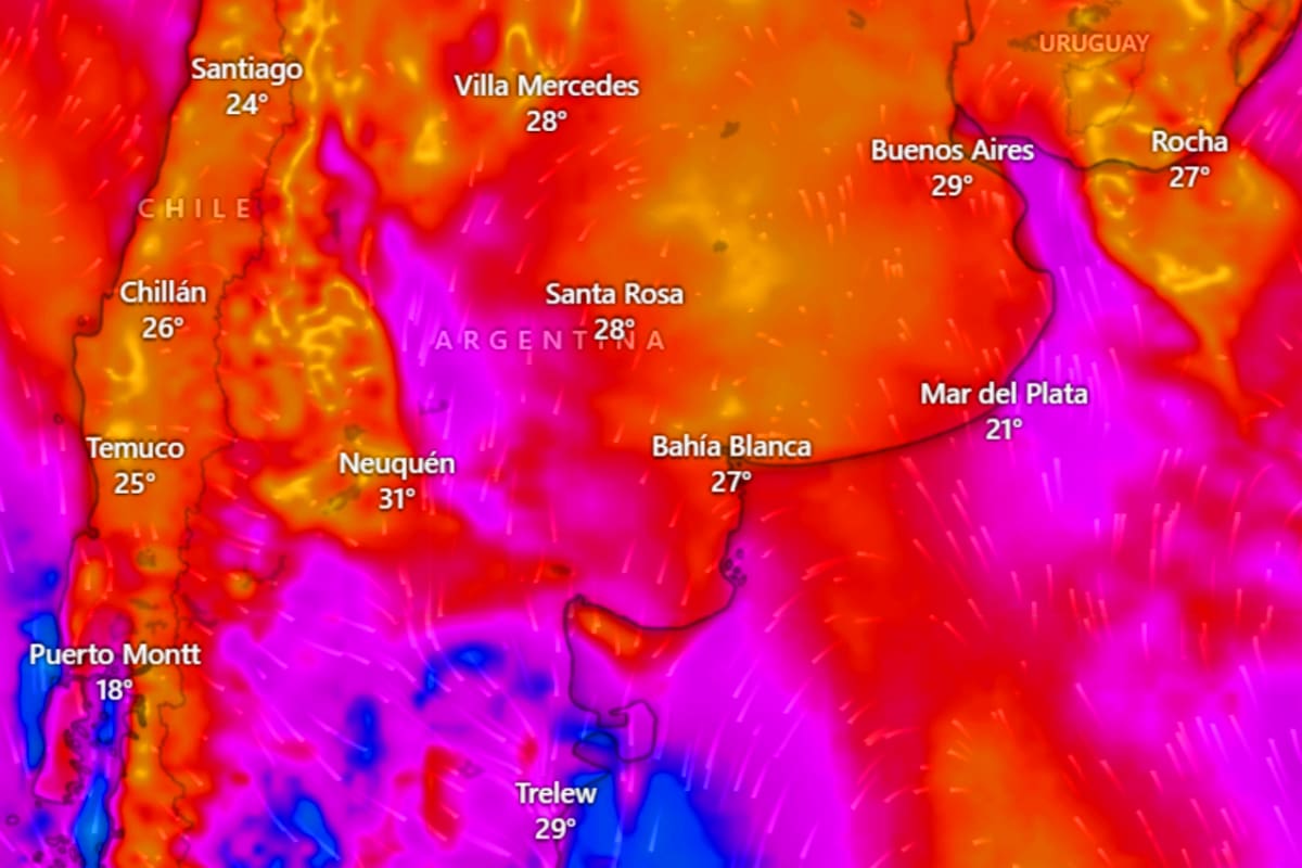El Servicio Meteorológico Nacional brindó recomendaciones para evitar un golpe de calor