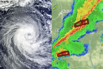 El Servicio Meteorológico Nacional de EE.UU. emitió diferentes alertas de tornado para zonas de Alabama y Georgia