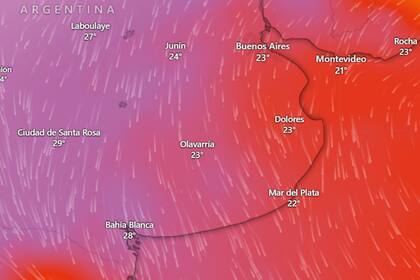 El Servicio Meteorológico Nacional emitió una alerta amarilla por fuertes vientos en distintos puntos del país