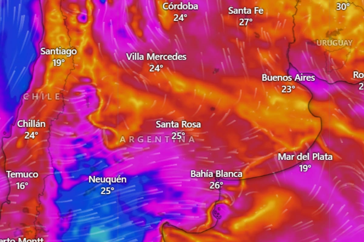 El Servicio Meteorológico Nacional emitió una alerta por la llegada de un frente con tormentas durante el domingo
