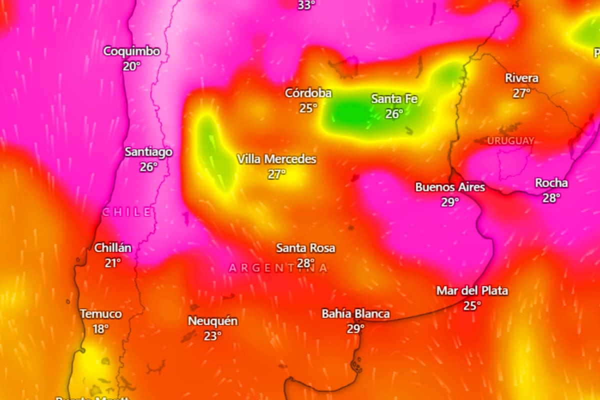 El Servicio Meteorológico Nacional informó en detalle cómo estará el clima durante la semana