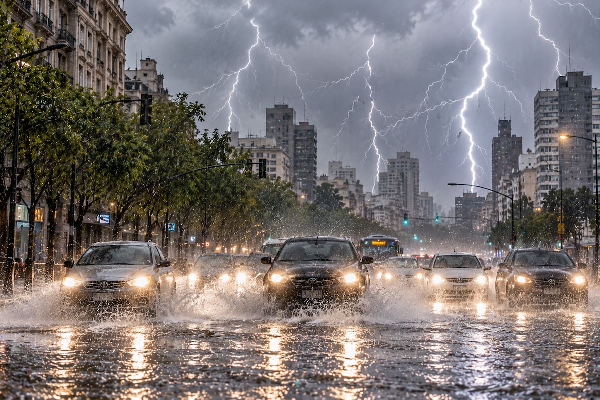 El Servicio Meteorológico Nacional (SMN) emitió una alerta amarilla por tormentas fuertes