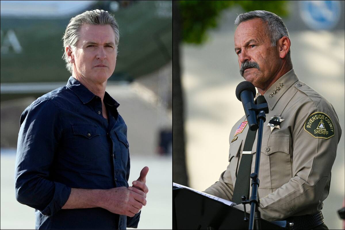 El sheriff de Riverside, Chad Bianco, anuncia su candidatura para gobernador en 2026, elecciones en las que Gavin Newsom no podrá presentarse