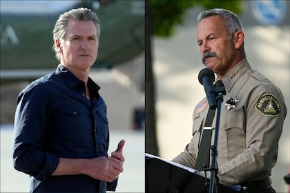 El sheriff de Riverside, Chad Bianco, uno de los candidatos republicanos que se ilusiona con suceder a Newsom como gobernador de California