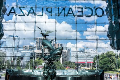 El shopping Ocean Plaza, en Kiev. (Brendan Hoffman/The New York Times)