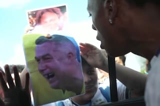 La furiosa reacción de Speed ante un niño con la remera argentina que le mostró una foto de CR7 llorando