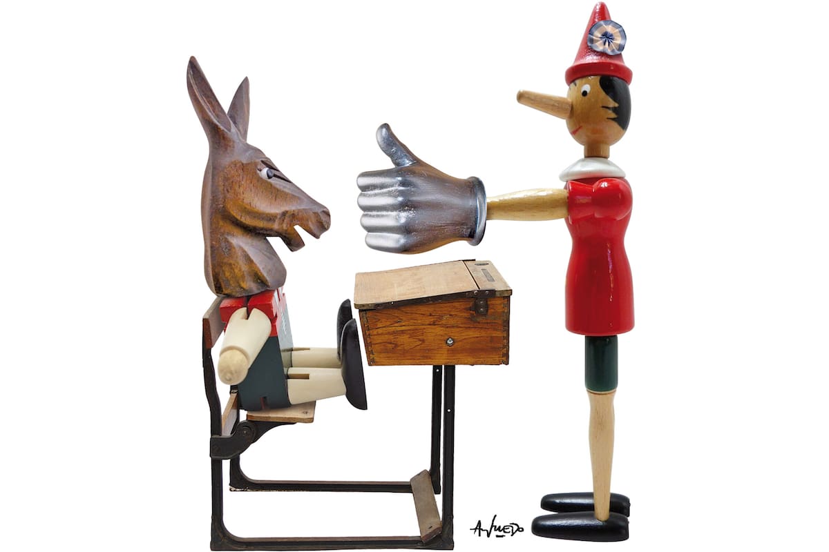 El simulacro de la educación