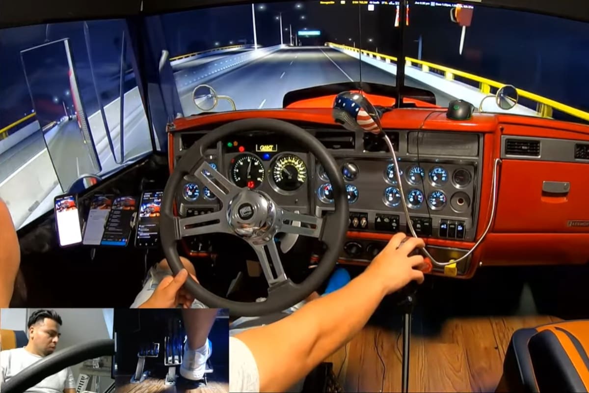 El simulador de camión Kenworth que creó el usuario ricotrucker1