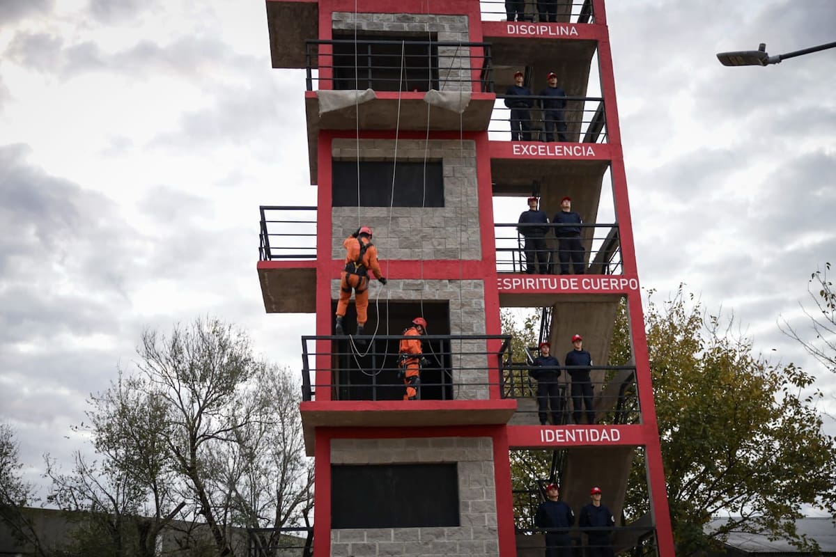 El simulador de incendios de la Policía de la Ciudad