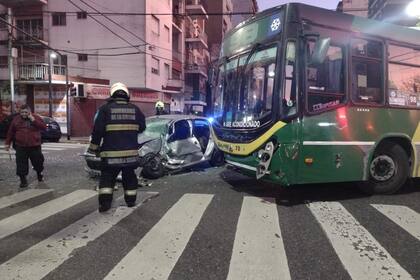 El siniestro se produjo en la avenida Jujuy, en la intersección con Venezuela