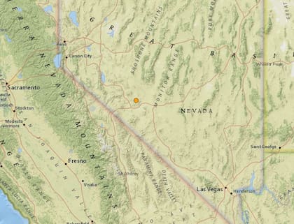 El sismo más fuerte de las últimas horas en territorio continental de Estados Unidos ocurrió cerca de la localidad de Mina, en Nevada