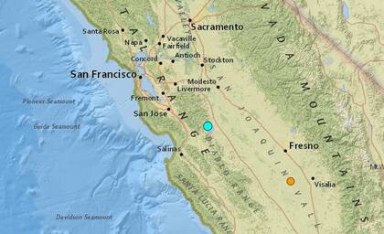 El sismo más fuerte de las últimas horas en territorio continental de Estados Unidos ocurrió cerca de la localidad de Gustine, California