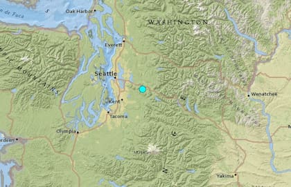 El sismo más fuertes de las últimas horas en territorio continental de Estados Unidos ocurrió cerca de la localidad de Mirrormont, Washington