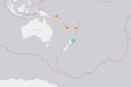 El sismo ocurrió a 180 km al noreste de la ciudad de Gisborne, en la Isla Norte