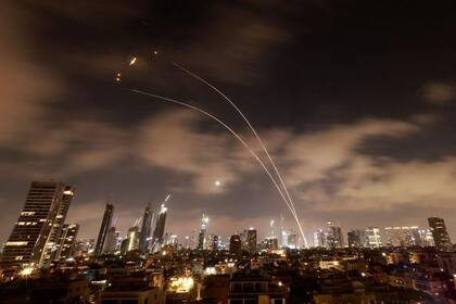 El sistema antimisiles israelí en acción