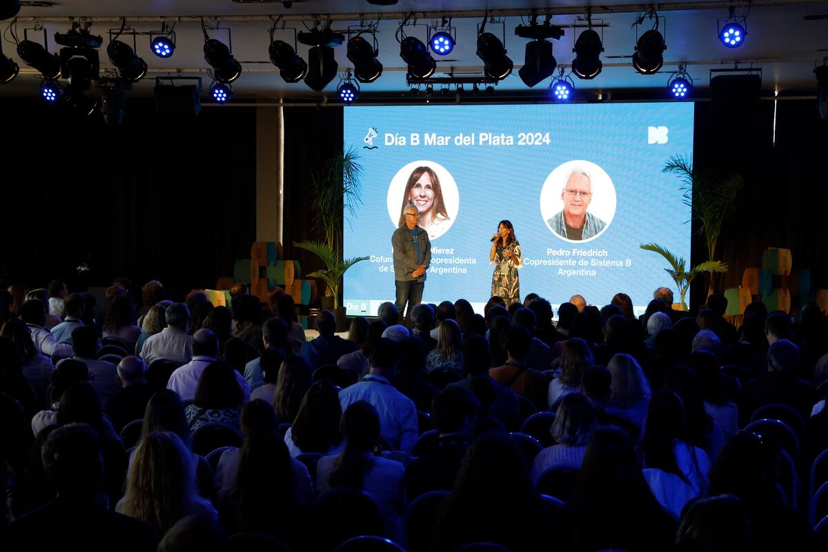 “El Sistema B es una fiesta a la que todos estamos invitados”, dijeron Pedro Friedrich y Fernanda Mierez, copresidentes y fundadores de la entidad, durante el Día B 2024, que se llevó a cabo en Mar del Plata