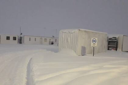 Imágenes del temporal en el sur argentino