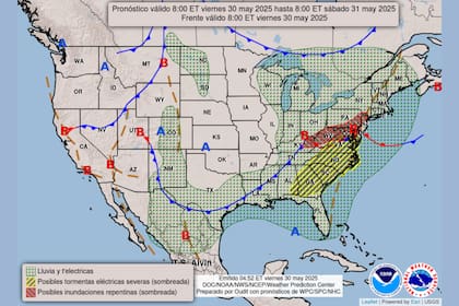 El sistema de baja presión avanza desde el Medio Oeste hacia el noreste, lo que provoca lluvias intensas en Ohio y alrededores