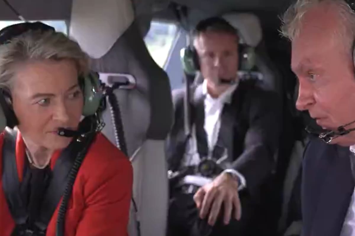 El sistema de navegación del avión que transportaba a Ursula von der Leyen experimentó una seria interferencia mientras sobrevolaba Bulgaria (Fuente: X @vonderleyen)