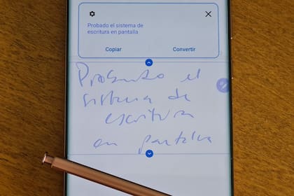 El sistema es muy bueno reconociendo texto manuscrito, pero es no infalible