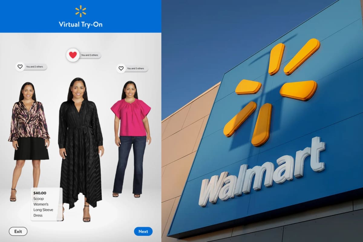 El sistema es simple: los compradores seleccionan ropa de la línea de moda de Walmart, crean un probador virtual y lo comparten con sus amigos usando un link
