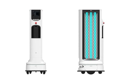 El sistema robótico de LG busca desinfectar ambientes de forma autónoma con luz ultravioleta UV-C