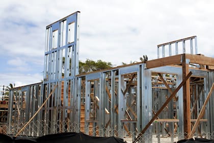 El sistema Steel Frame permite construir una casa en menos tiempo que la construcción tradicional de ladrillos y cemento