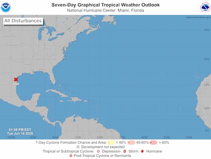 El sistema tiene una probabilidad alta de convertirse en un ciclón tropical