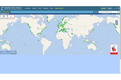 El sitio de MarineVesselTraffic