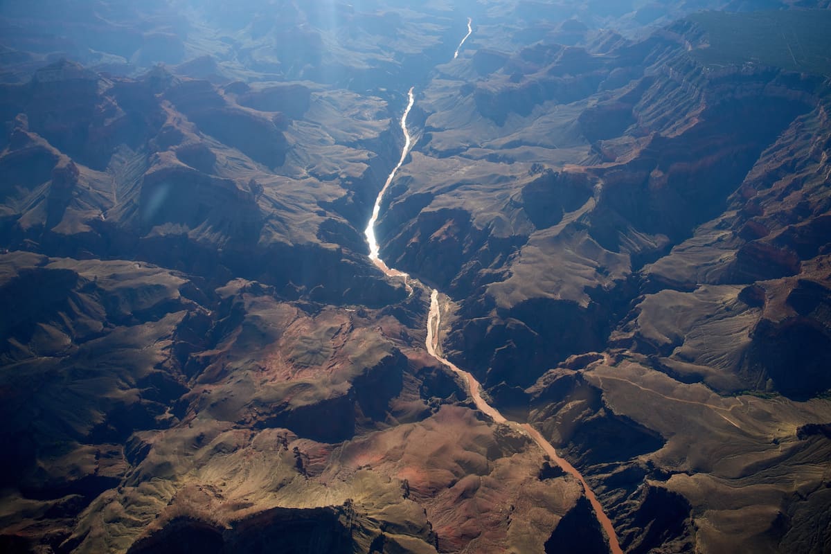 El sitio de las inundaciones en el Gran Cañón en Arizona el 31 de agosto del 2026. (AP foto/John Loc