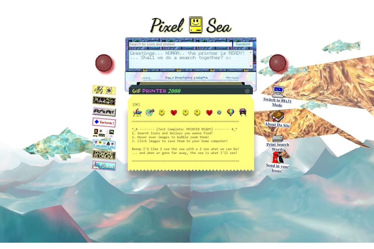 El sitio de Pixel Sea