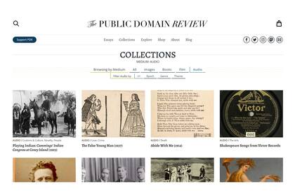 El sitio de The Puiblic Domain Review