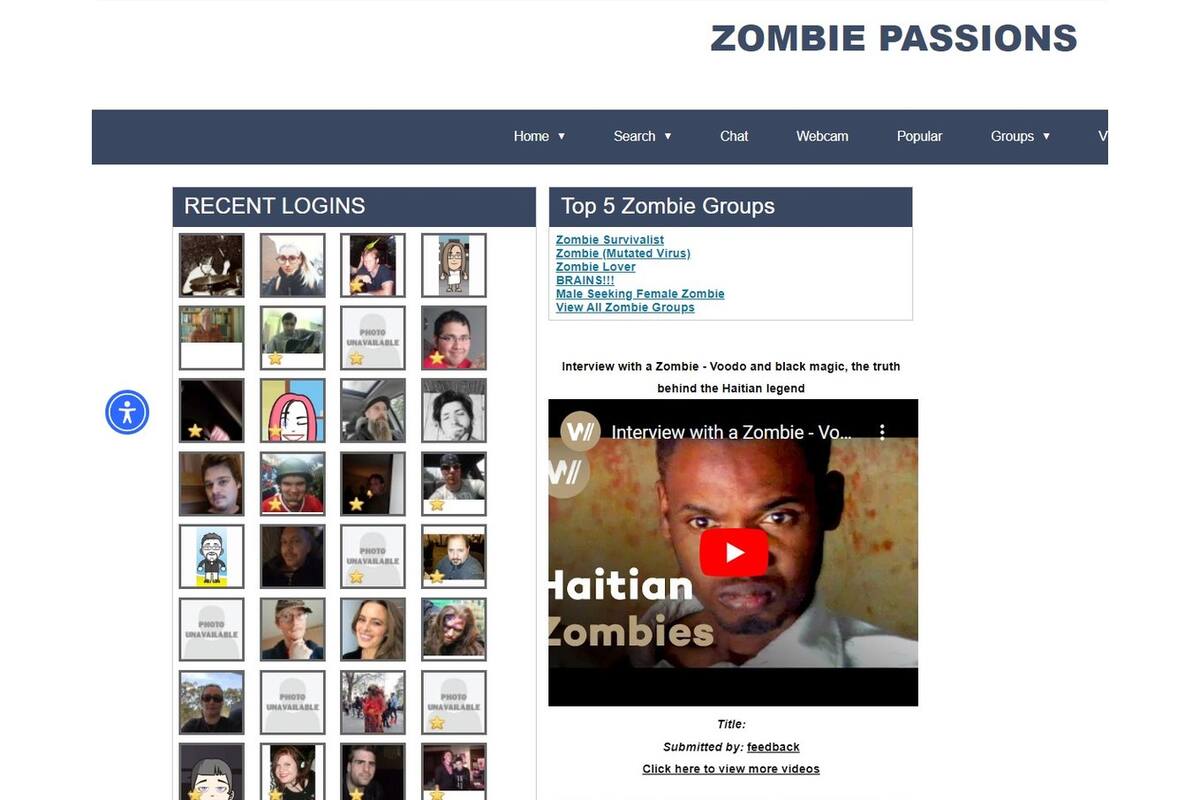 El sitio de Zombie Passions