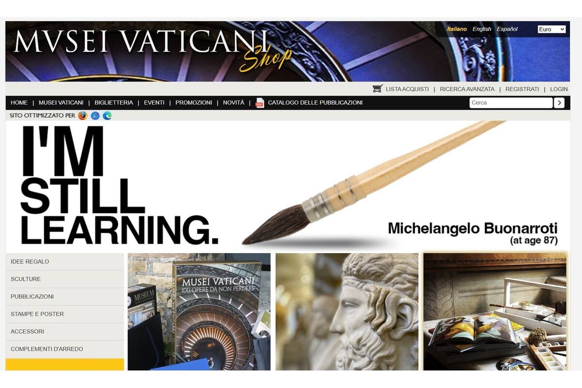 El sitio del Museo Vaticano