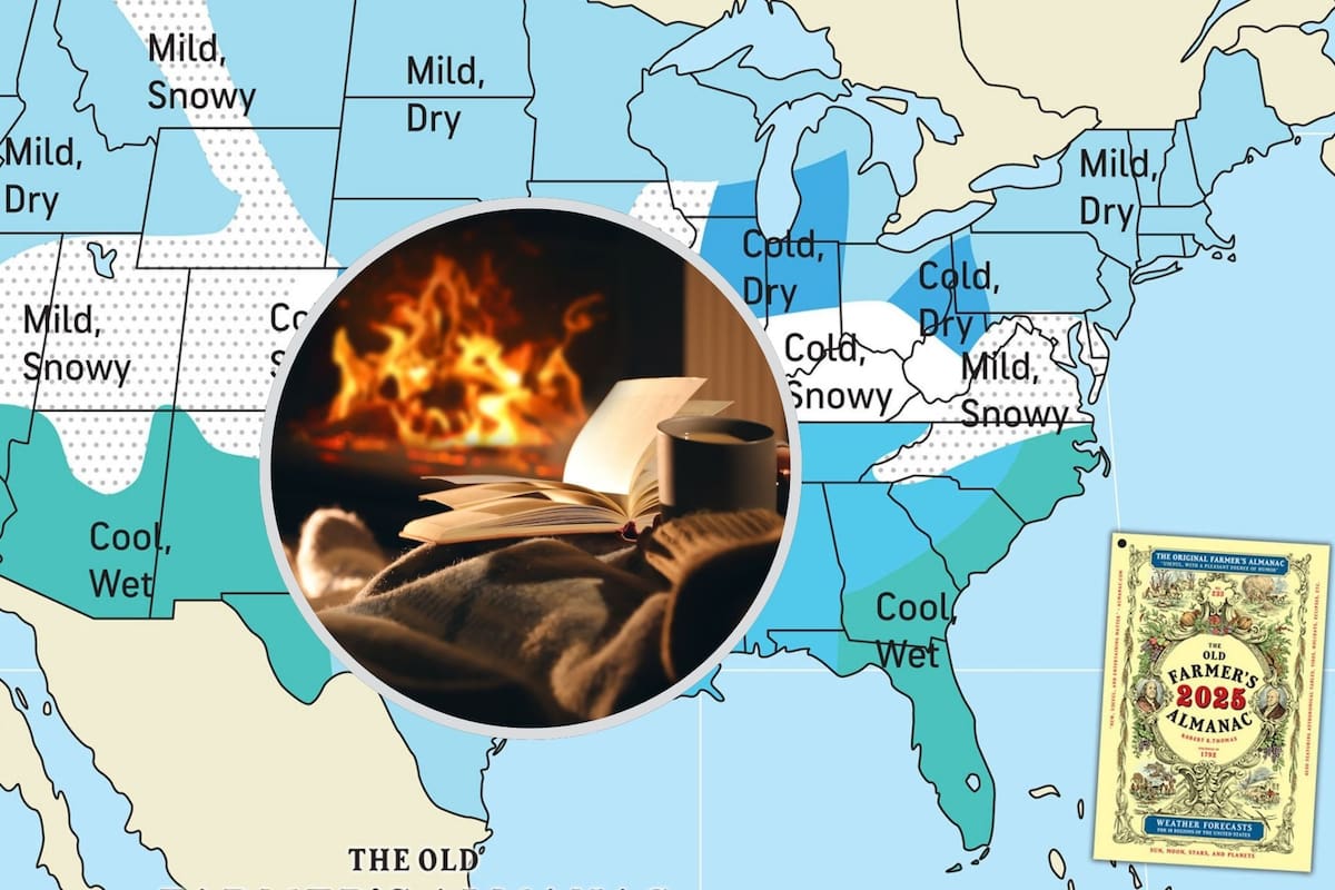El sitio meteorológico Old Farmer’s Almanac brinda su pronóstico para el próximo invierno en Estados Unidos