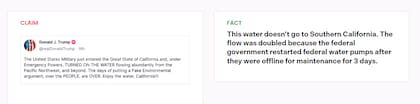 El sitio web contrapuso con datos las afirmaciones hechas por Donald Trump en X