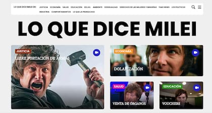 El sitio web que financia Unión por la Patria para demonizar a Milei