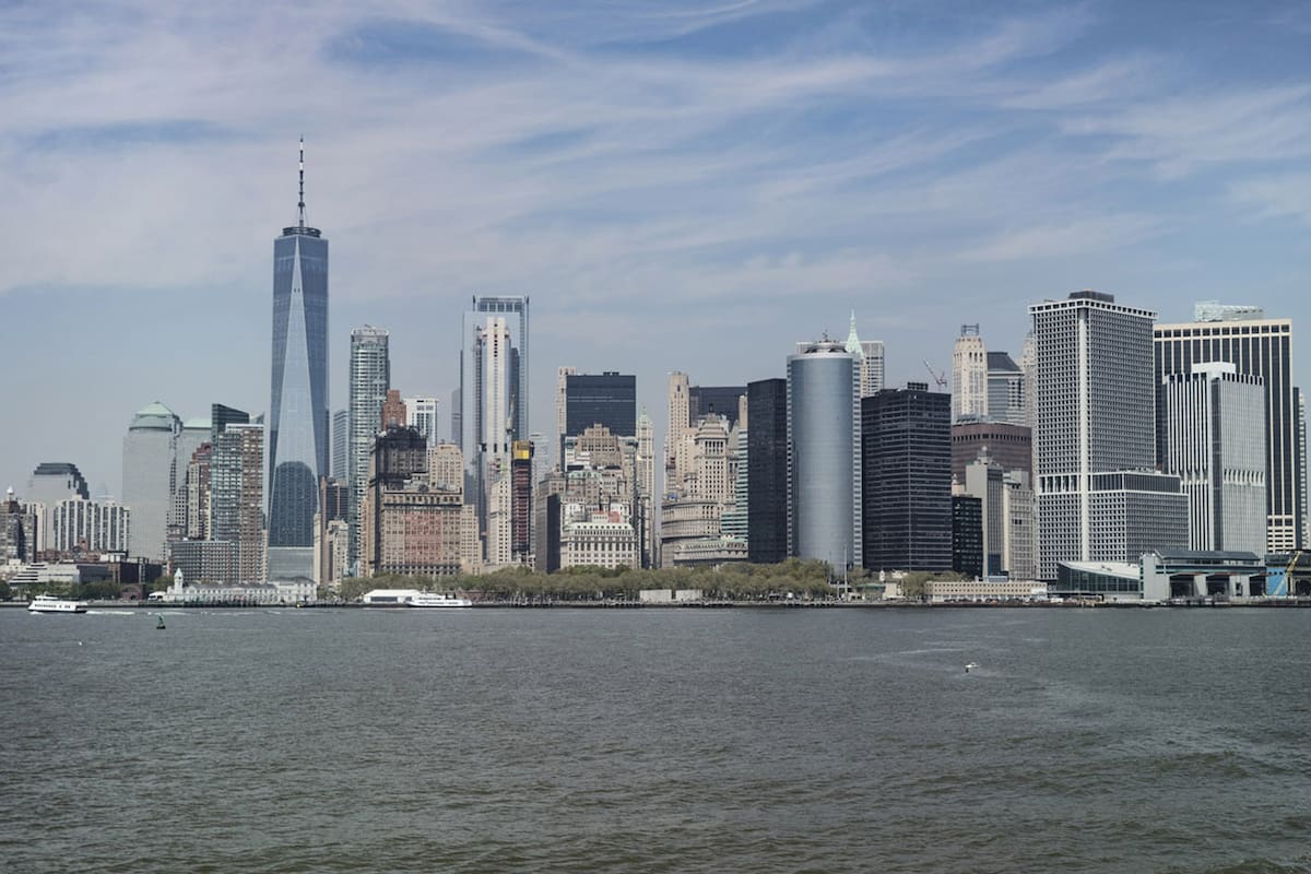 El skyline actual de Nueva York, desde Staten Island
