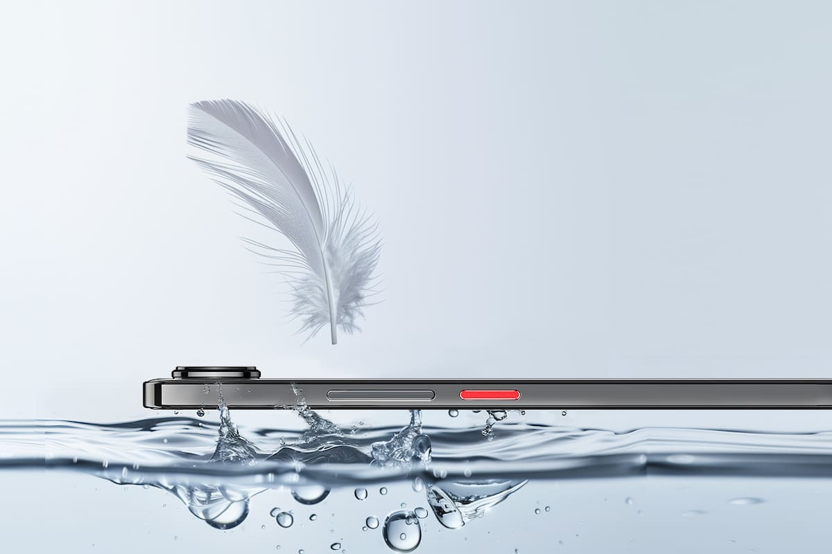 El smartphone Nubia Air tiene un grosor de 5,9mm, pero aun así incluye una batería de 5000 mAh, la misma capacidad que los smartphones tradicionales