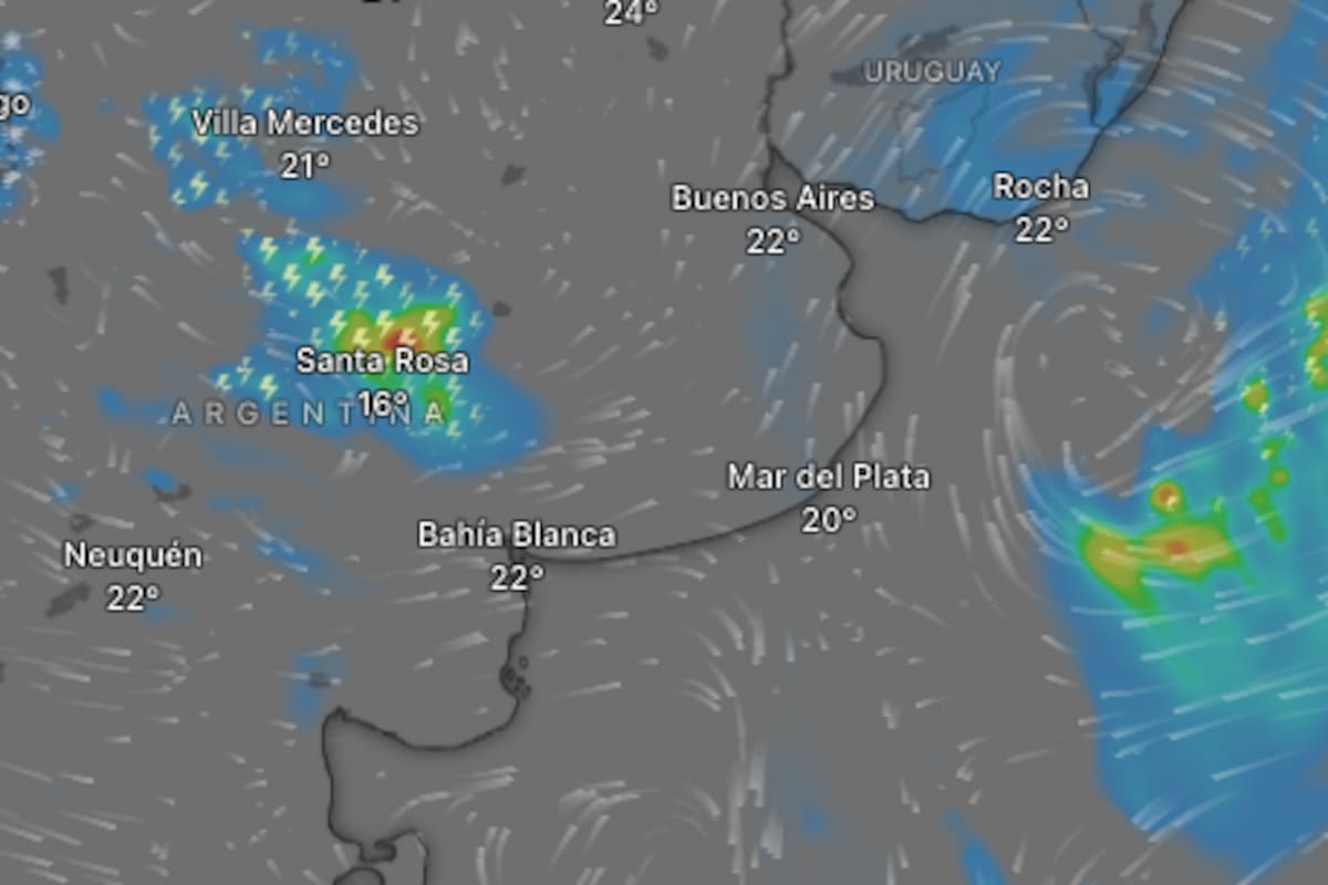 El SMN emitió una alerta amarilla por tormentas que afecta a dos provincias argentinas.
