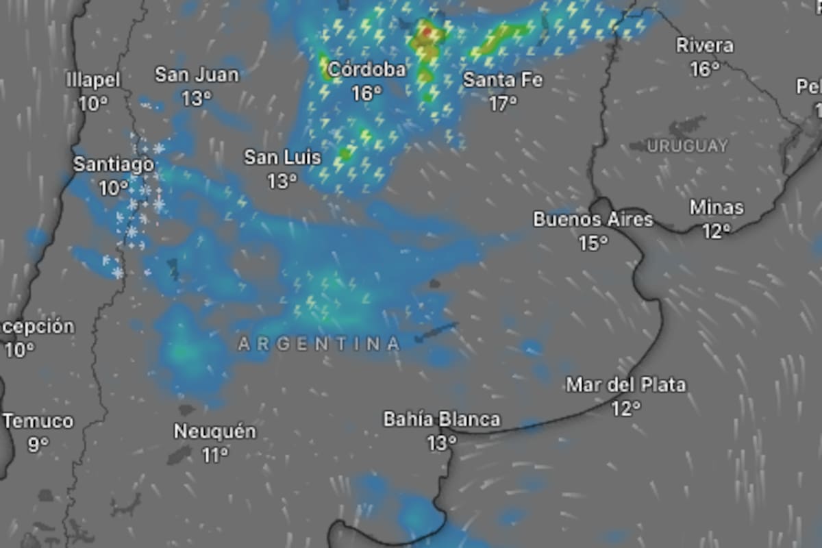 Há alerta amarelo e roxo para tempestades e nevoeiros para este sábado, 6 de junho: províncias afetadas.