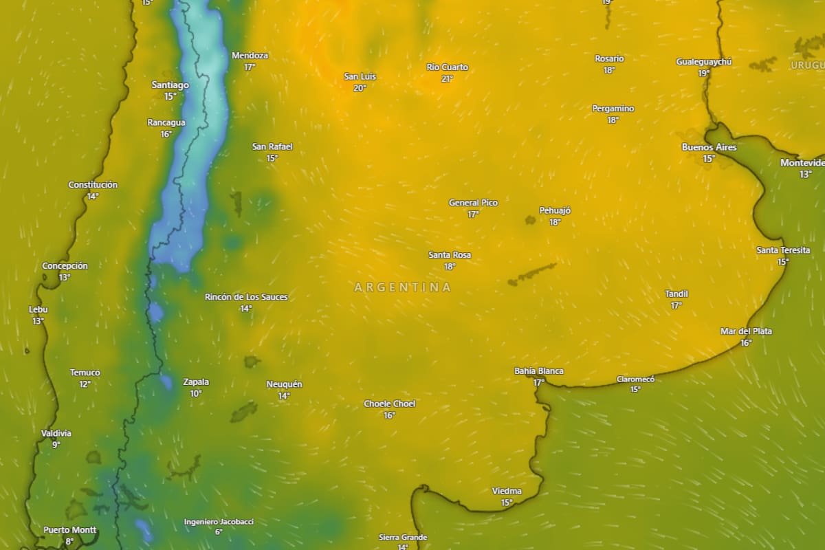 Hay alerta naranja y amarilla por vientos, tormentas y nevadas para este domingo 30 de agosto: las provincias afectadas